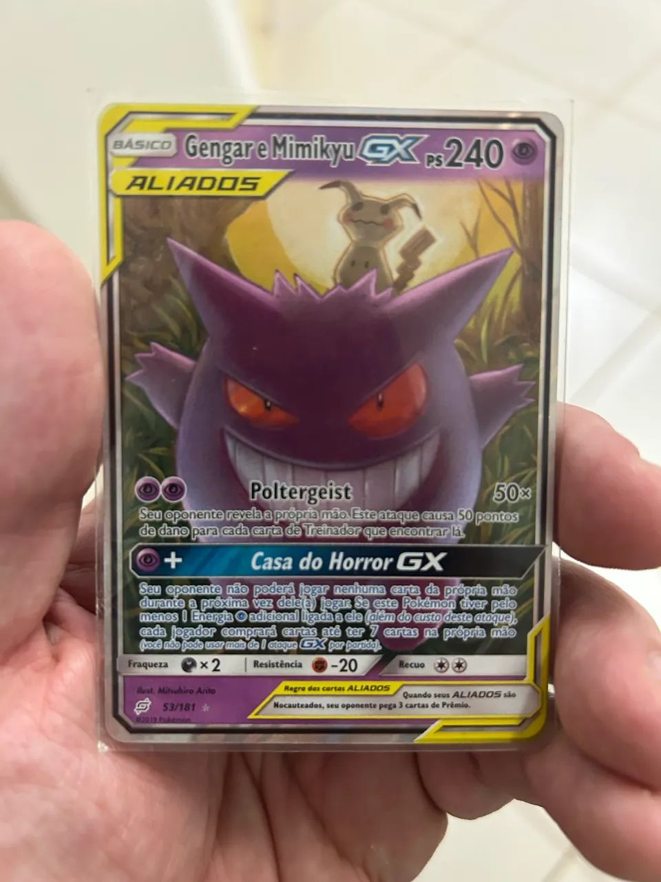 Gengar e Mimikyu GX POKÉMON TCG