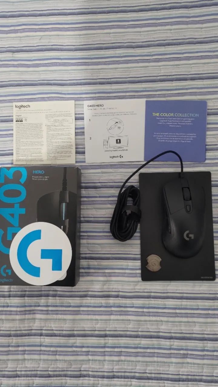 Teclado Logitech G413 Carbon + Mouse G403 Hero