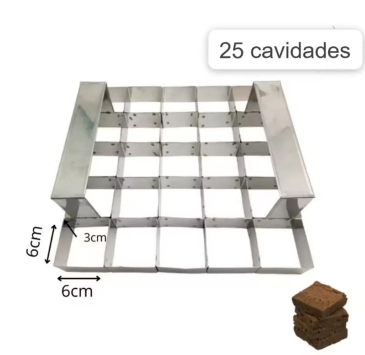 Forma para Brownie AÇO INOX  - Foto 4