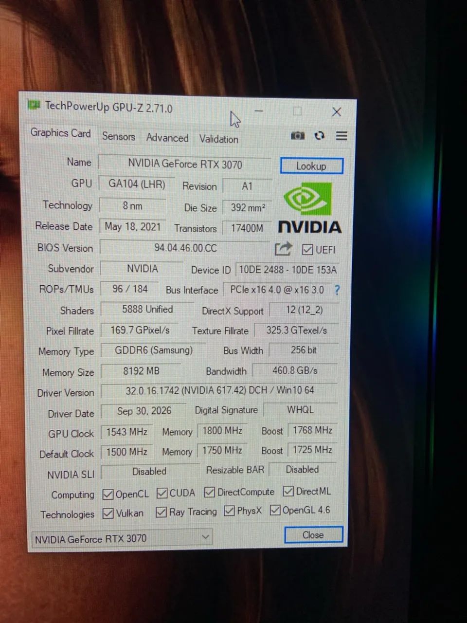 RTX 3070 8GB GALAX  - Foto 4
