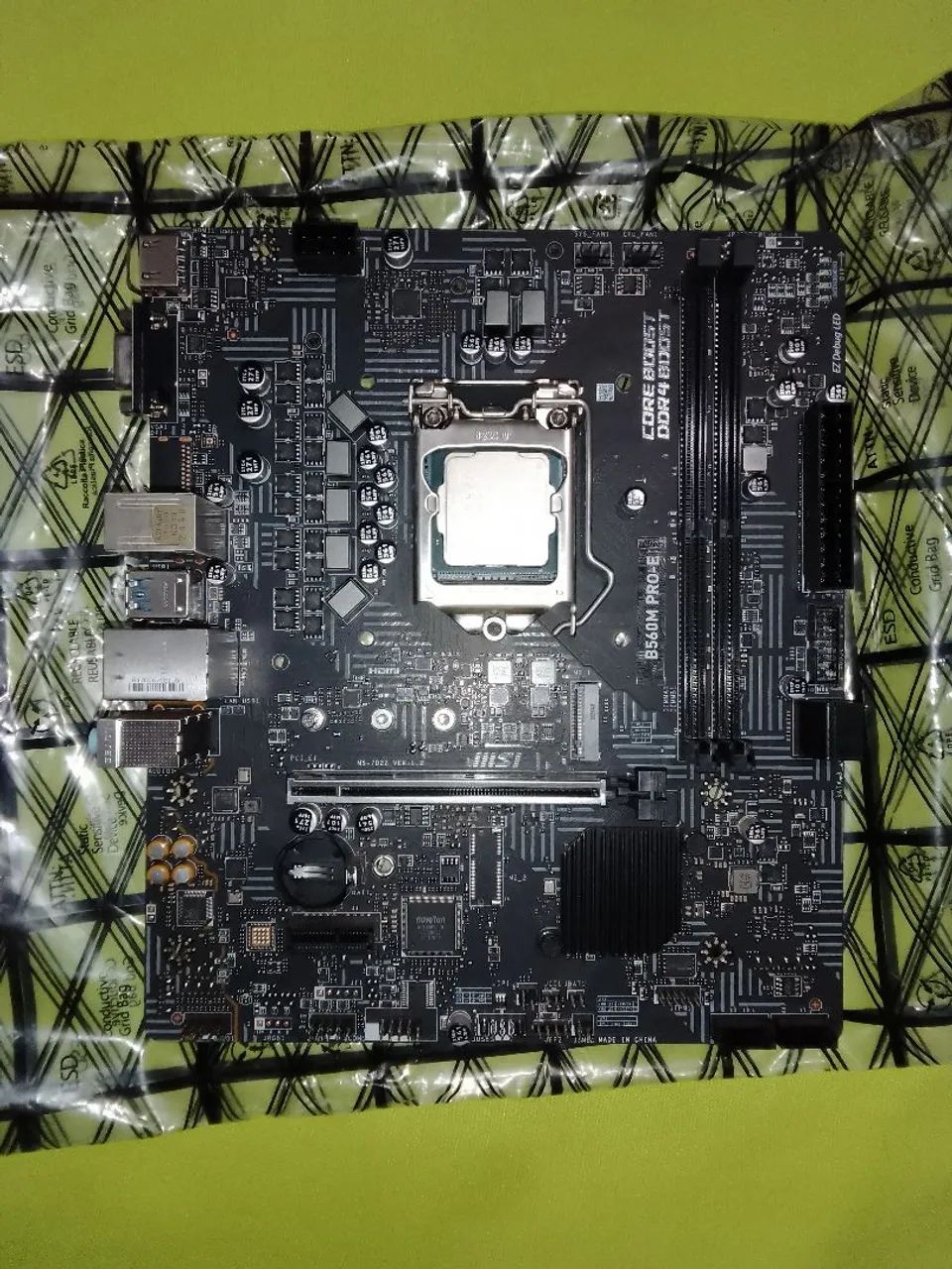 Kit Intel i3 10105F+MSI B560M PRO-e, e Fonte Mancer 500W 80 Plus. - Foto 2