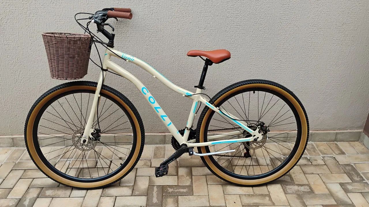 Bicicleta Vintage Com Cesto 