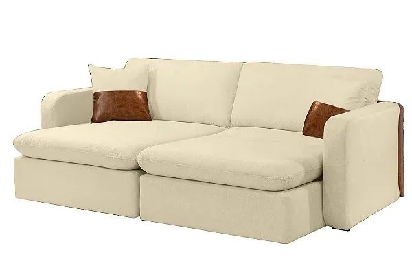 Sofá Retrátil S/ Caixa 2,30m Malibu Design Moderno r76 - Foto 3