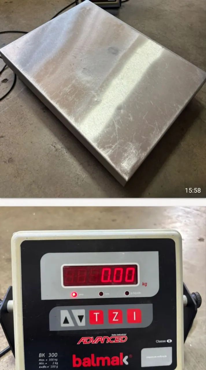 Balança balmak bk-300kg base fixa 