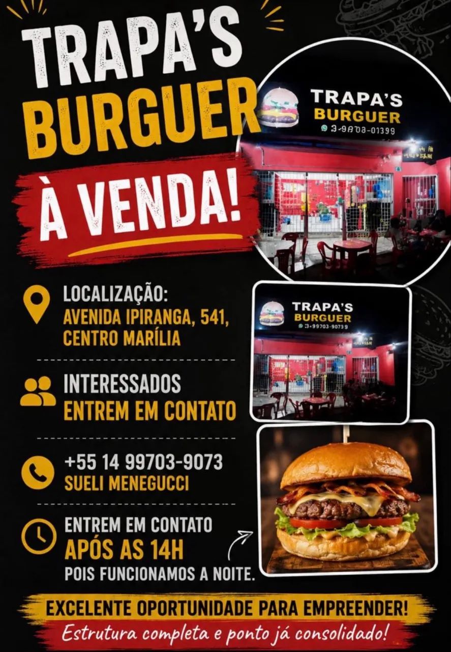 Trapa?s Burguer à venda