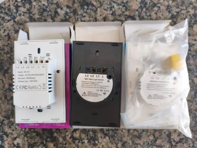 1 botão Interruptor Inteligente App, Sem Fio, 110V, 220V, Alexa, Google Home - Foto 2