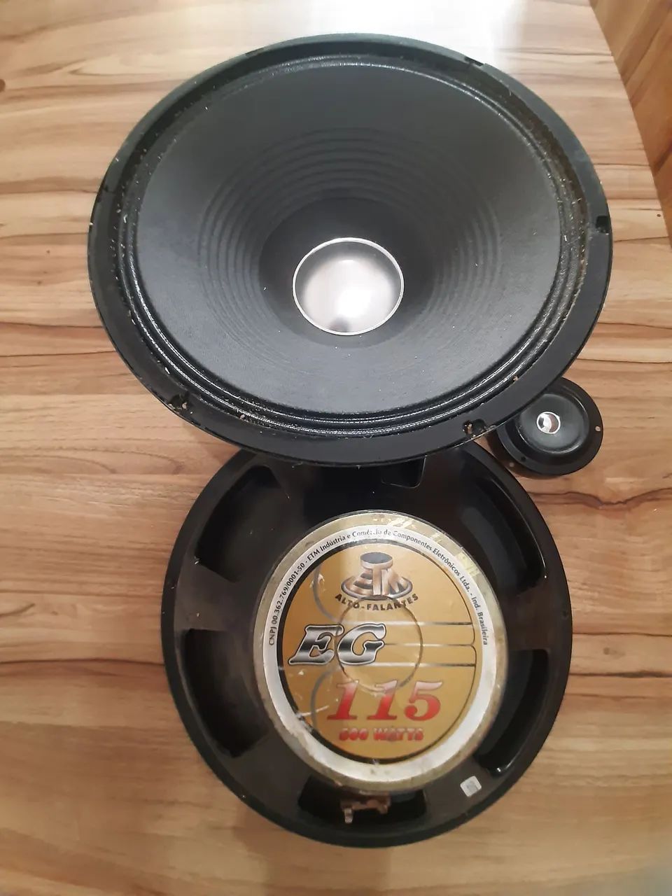 DOIS AUTOFALANTES DE 12 POLEGADAS 8 OHNS 500WATS CADA.