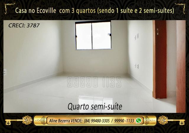 Casa no Ecoville, 3 quartos sendo 1 suíte com closet, lavabo, Etc - Foto 8