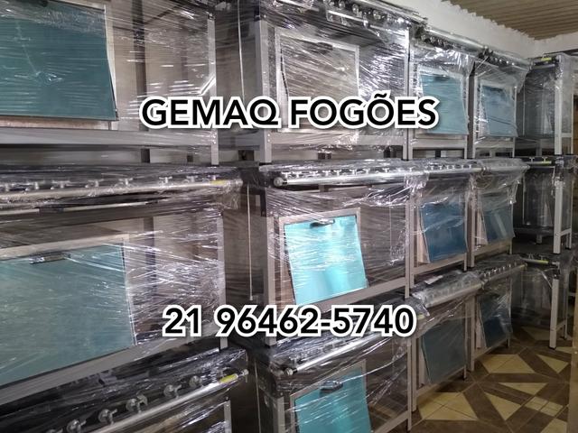 Gemaq Fogões! Fogão industrial 6 bocas com forno Super Black Friday!!!