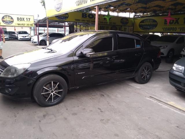 Vectra Sedan 2.0 Expression 2010 preto / manual - completo - flex/gnv - Foto 3