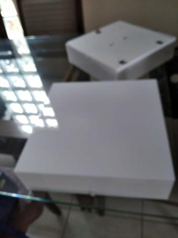 Plafon Sobrepor Quadrado Branco - Foto 3