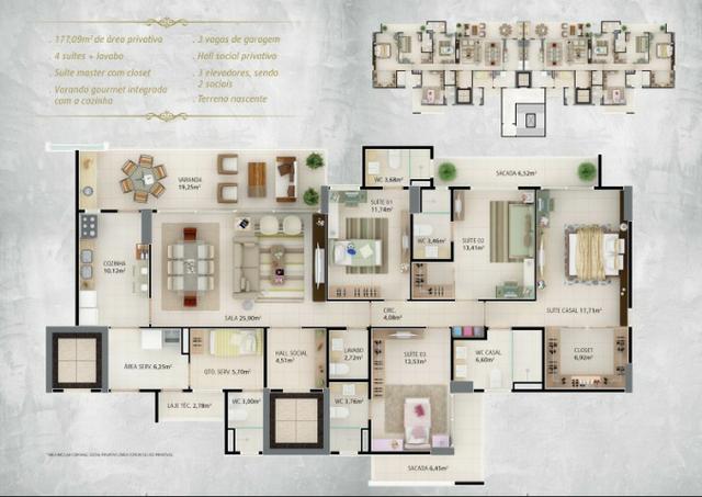 (JAM)TR23359 Apartamento a venda oportunidade no Guararapes com 4 Quartos 3 vagas