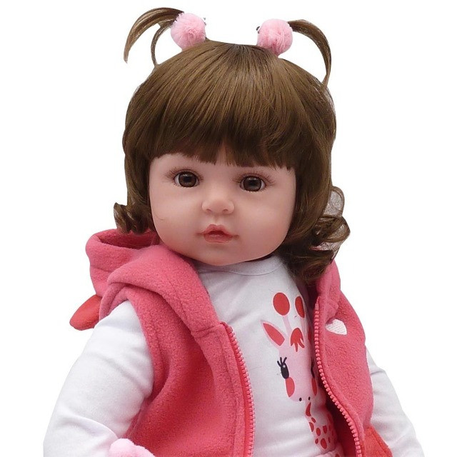Bebê Reborn Boneca Realista 100% Silicone Girafa Criança - Foto 2