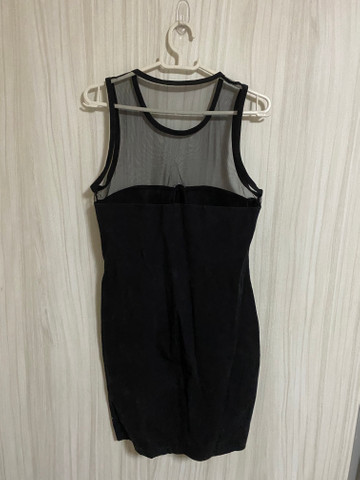 Vestido preto com bojo e tule Tam M r$30 - Foto 2