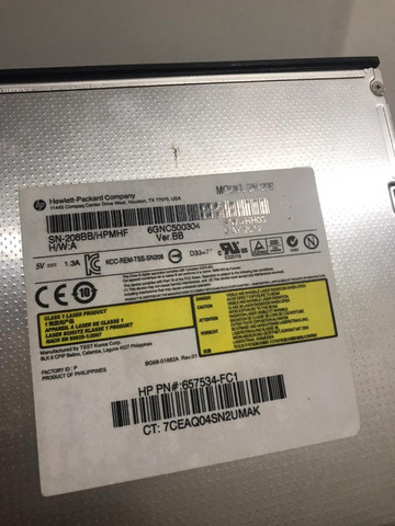 Drive de DVD - HP Notebook 12.7mm - Foto 4