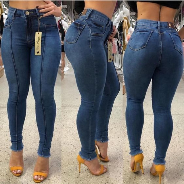calça jeans feminina com lycra