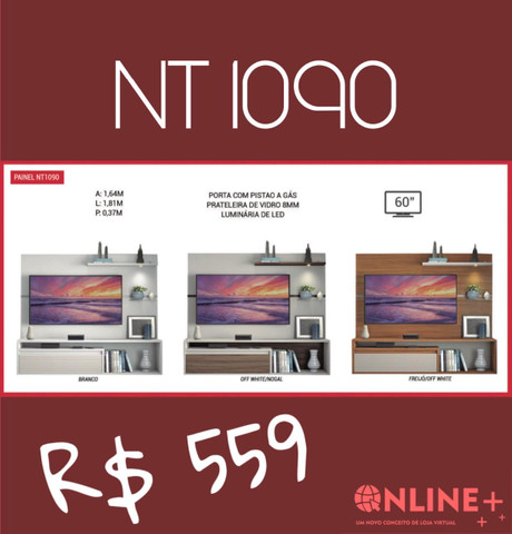 Painéis NT 1090- iluminarias de led