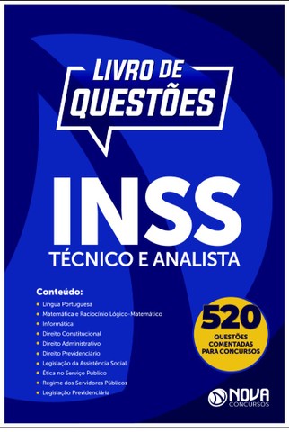 Apostila PDF Concurso INSS (Questões Comentadas INSS - Técnico e Analista )