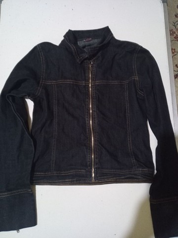 Jaqueta jeans escuro