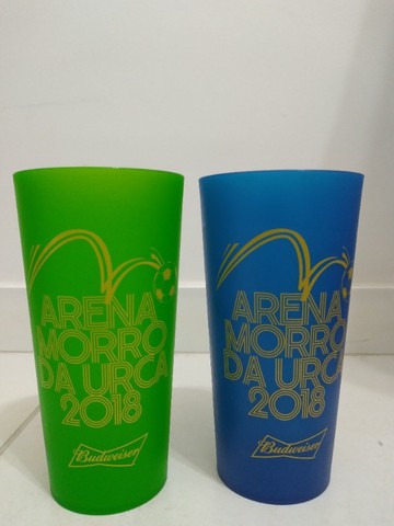 Quatro Copos Copa Do Mundo Brasil E Rússia 2014 E 2018 Budweiser - Foto 4