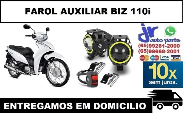 Par farol de milha biz 110 i projetor