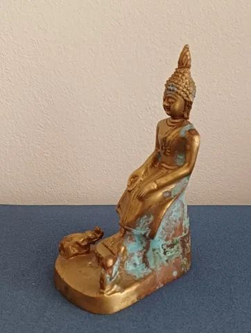 Antiga escultura de bronze - 12 cm - Foto 3
