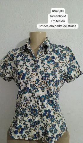 Blusa feminina em tecido tamanho M
