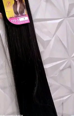 Cabelo Alongamento Tic Tac Liso 70cm Idêntico A Humano Lindo em