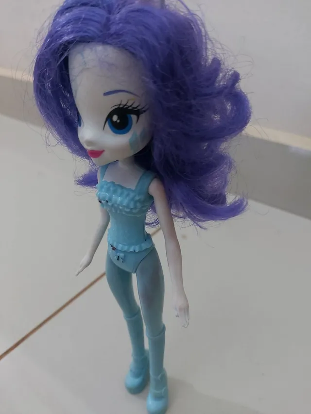 My Little Pony pinkie pie com arquinho azul, Hasbro, 7 cm, usado