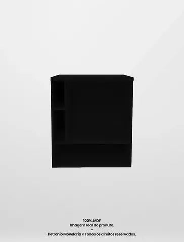 Buffet aparador para frigobar pequeno preto 64861558028162123