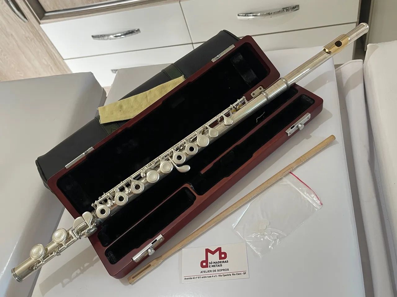 Flauta Transversal Yamaha Japan 481 silver - Foto 4