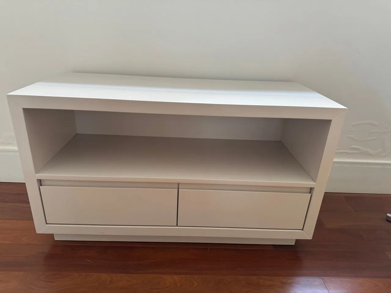 Rack com 2 gavetas bege/areia