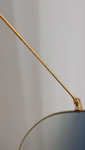 Óculos Ray-ban Original Aviator Gradiente Azul Perfeito Estado Rb3025l 62-14 - Foto 5