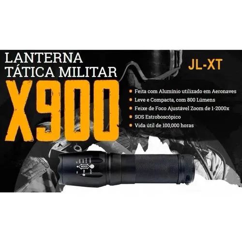 Lanterna Tática X900 - Super Potente - Bateria Recarregável Loja Coimbra Computadores  - Foto 4