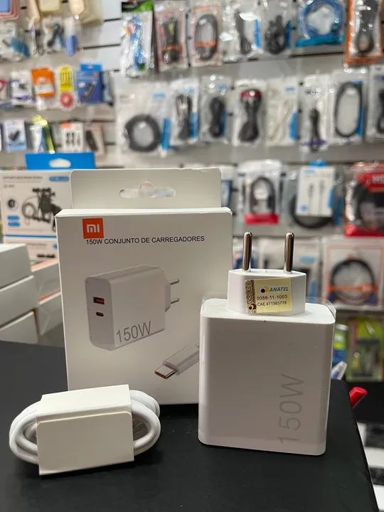 Carregador 120w Turbo 67w 150w  para Xiaomi Samsung Usb tipo C 150w - Foto 6