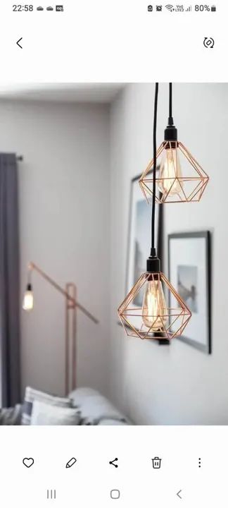 Luminária pendente triplo Promoção $ - Foto 2