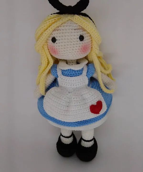 Boneca em amigurumi, estilo princesas da Disney - leia a descrição - Foto 2