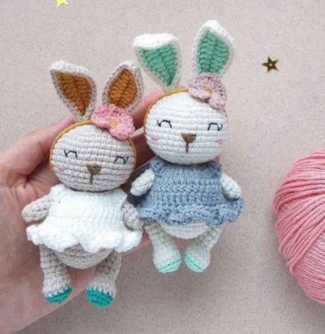 Coelho Amigurumi Crochê 