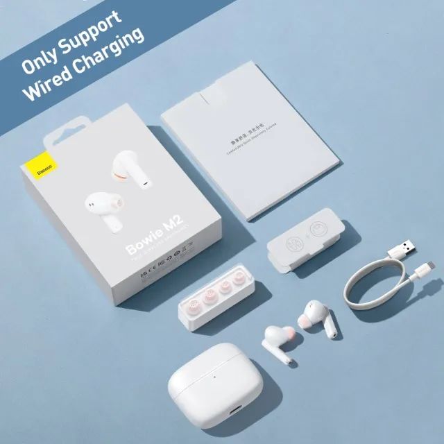  Fone de ouvido Baseus Bowie M2 bluetooth cancelamento de ruído ANC Pro (Branco ou Preto) - Foto 6