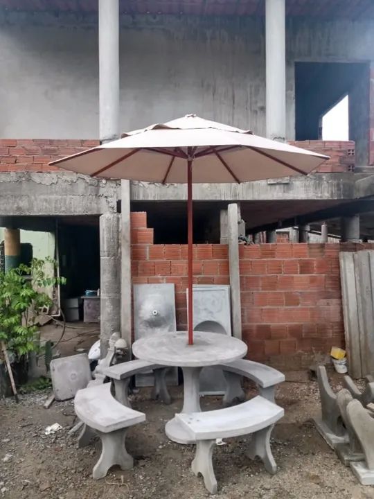 Conjuntos de mesas no concreto pólido - Foto 3