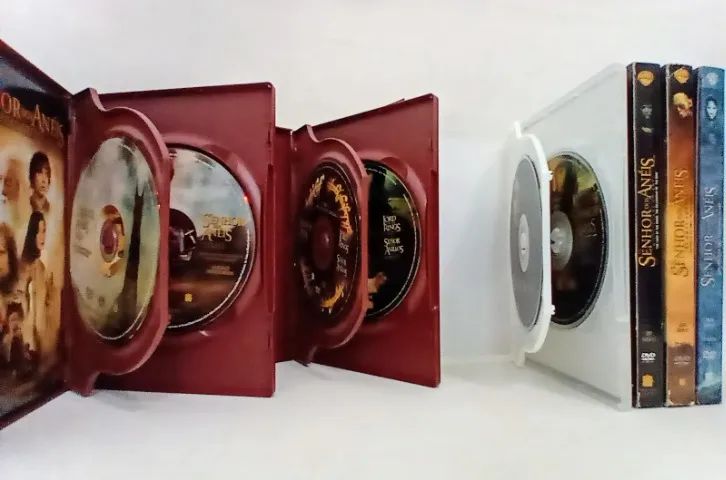 Trilogia Dvds Box Original O senhor dos anéis ( DVD DUPLO)  - Foto 4