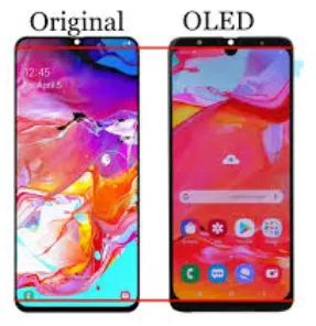Tela/Display P/ Samsung A70 Oled Display Menor Borda  Larga- Instalação em 30 min!