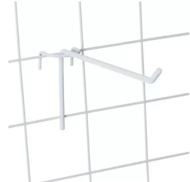 Gancho Expositor Para Tela Aramada 20 Cm Kit C/50 