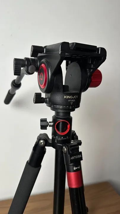 Tripé Vertical/Horizontal Profissional Arctise ZF60 + Fluid Head VT-3520 - Foto 5
