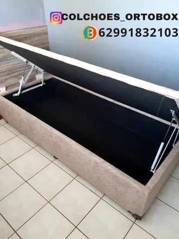 Cama Box Baú Solteiro com um ano de garantia - Foto 4