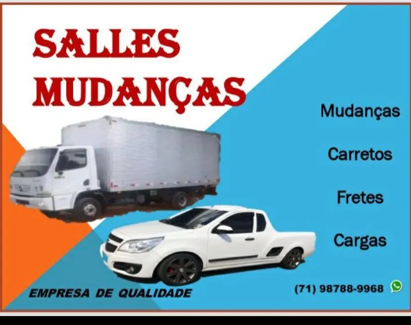 Mudanças, Carros, Fretes e Cargas - Empresa de Qualidade!