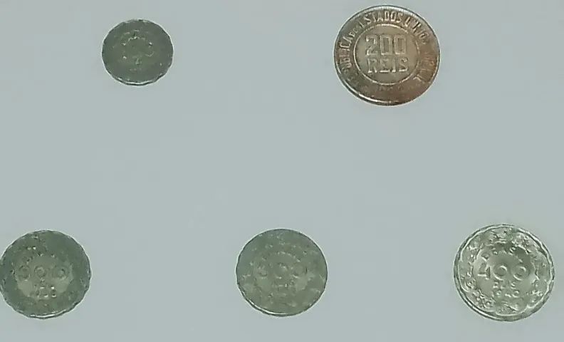 Antiguidade Moedas 100 200 300 400 Reis Excelente Estado Faço envio todo Brasil - Foto 2