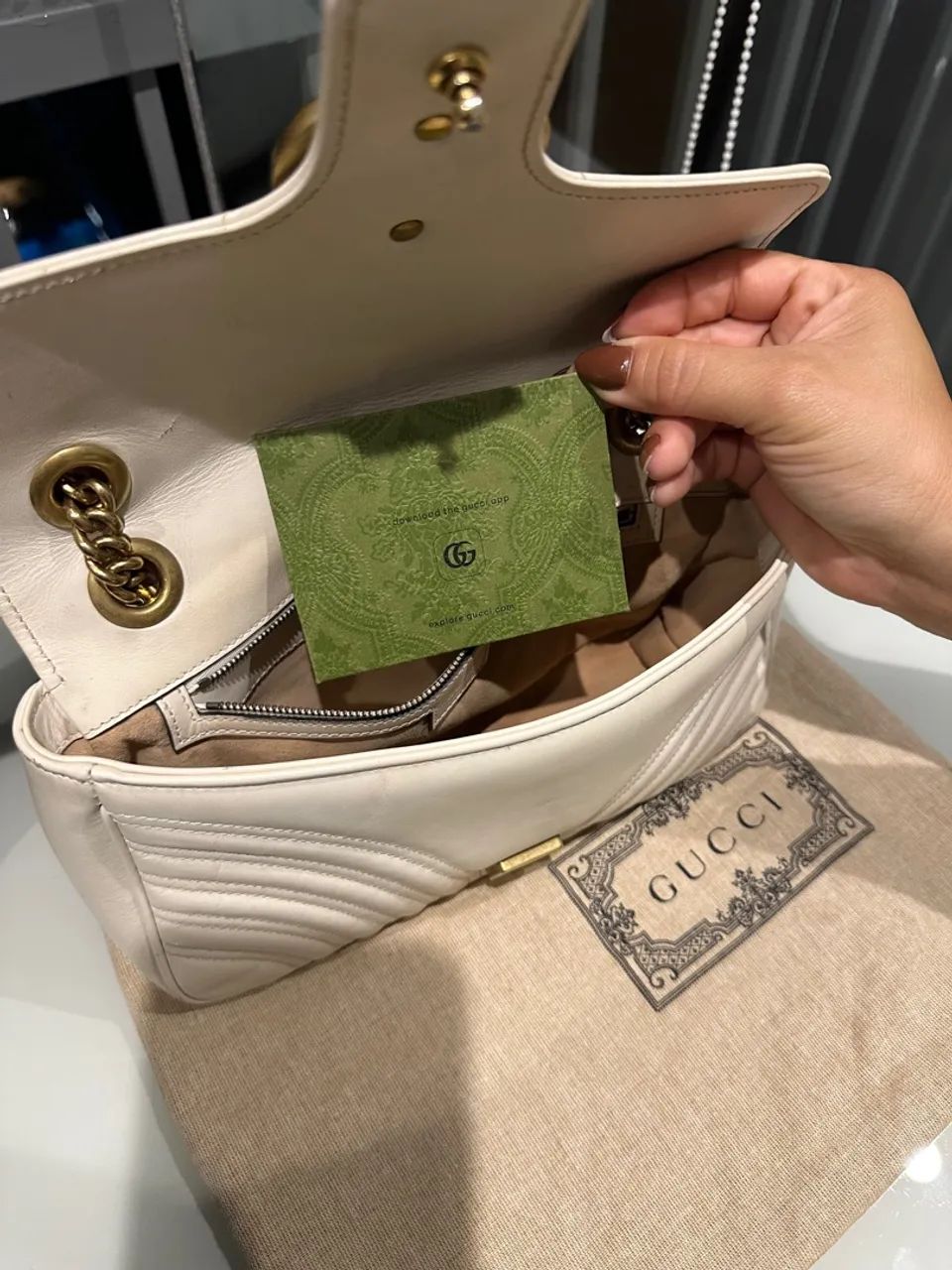  Bolsa Gucci Marmont GG, Original  - Foto 4