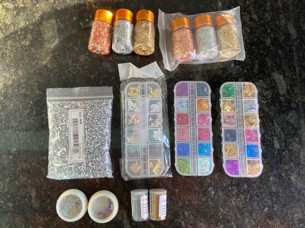 Kit para Resina - Moldes e glitters - Foto 2