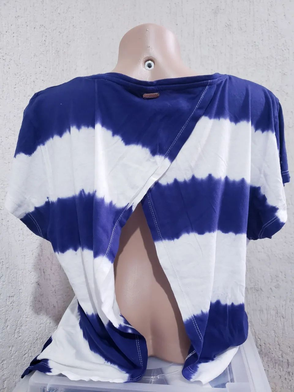 Camiseta juvenil feminina azul  - Foto 2